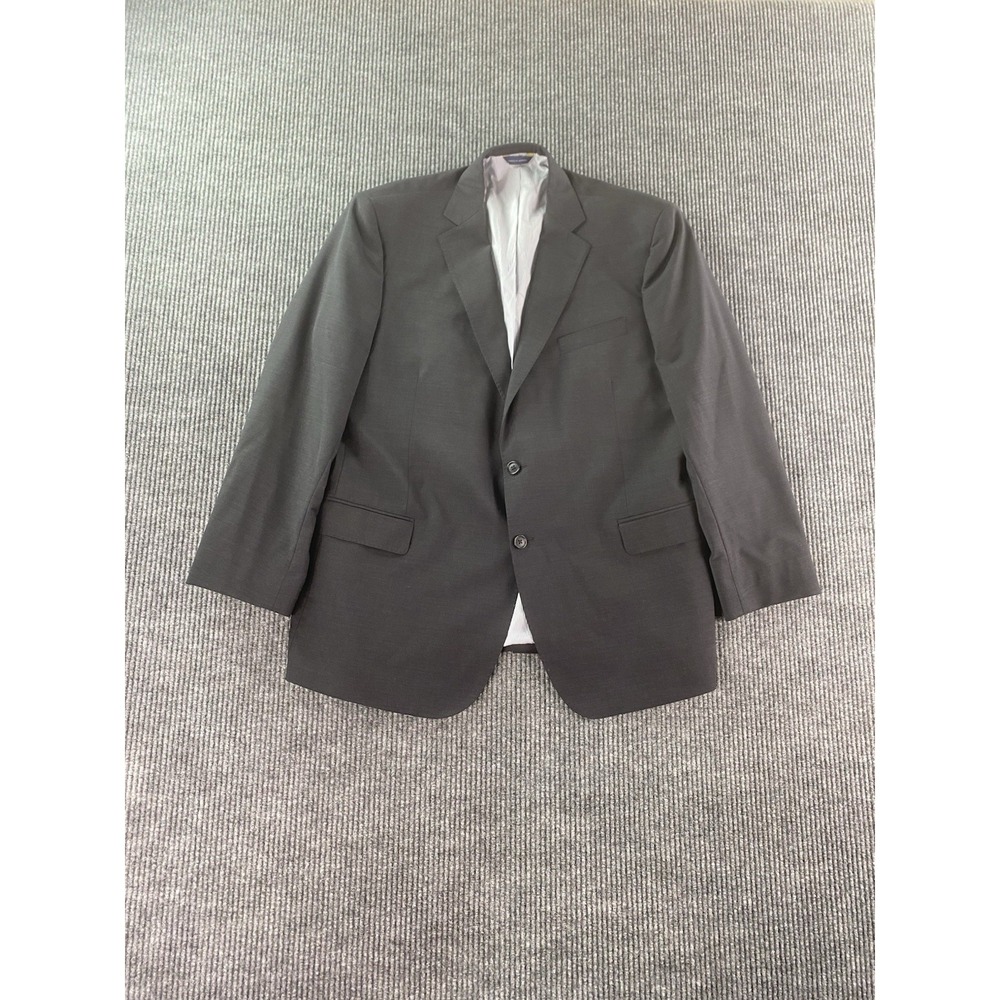 Brooks Brothers Suit Jacket 48 R Gray Wool Solid Explorer Maidson Fit Designer